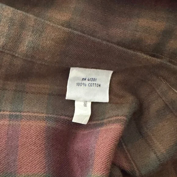 Polo Ralph Lauren Men's Classic-Fit Plaid Brushed Flannel Shirt Sz: Medium - Picture 5 of 5